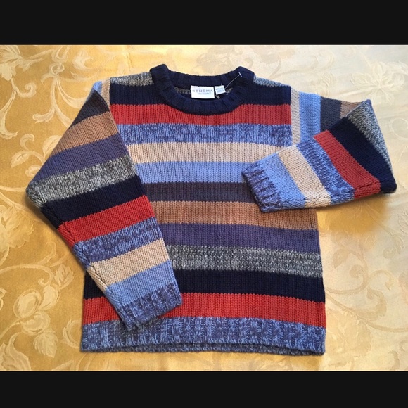 NWT SONOMA 3 Pieces Set: 1 Pants +2 Sweaters Boys Sz 5-6 - Picture 3 of 10
